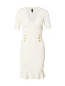 GUESS by Marciano Pletené šaty 'YAMNA'  biela