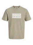 Jack & Jones Junior Tričko 'JCOFUSION'  kaki / pastelovo zelená