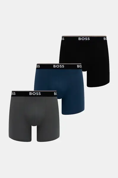 Boxerky BOSS BoxerBr 3P Power 3-pack pánské, více barev, 50531691