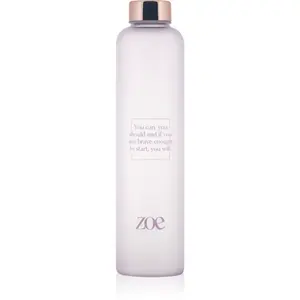 ZOE Quote Glass Bottle skleněná láhev na vodu barva Purple 750 ml