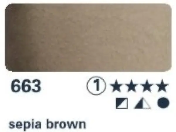 Akvarelová barva Horadam 1/2 – 663 sepia brown