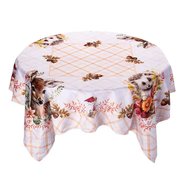 Středový ubrus LESNÍ ZVÍŘÁTKA 85 x 85 cm