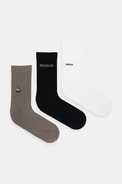 Ponožky HUGO 3P QS EMBROIDERY CC 3-pack
