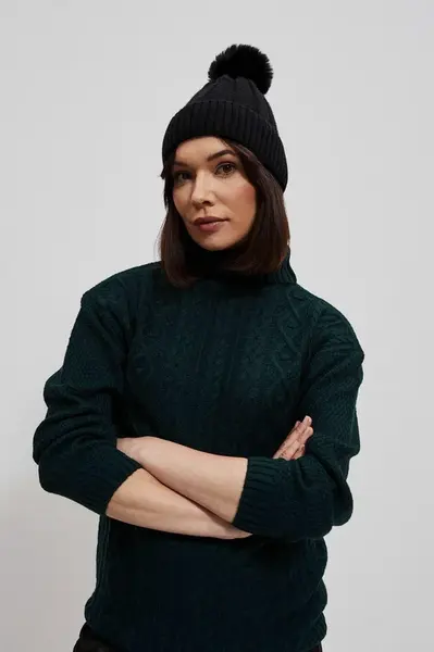 Marisse Cap with a pompom