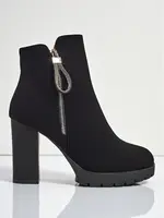 Dámske členkové topánky na podpätku