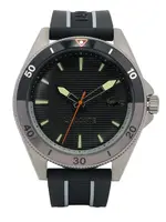 LACOSTE Analógové hodinky 'Mainsail'  svetložltá / oranžová / čierna / strieborná