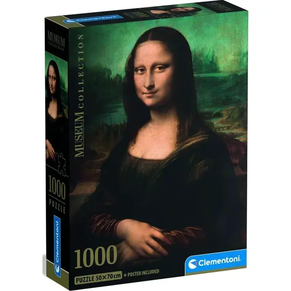 Clementoni puzzle 1000 Leonardo Gioconda Múzeum