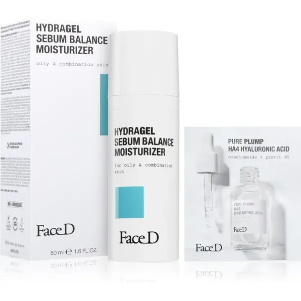 Face D Hydragel Sebum Balance Moisturizer hydratačný gélový krém pre mastnú a zmiešanú pleť 50 ml