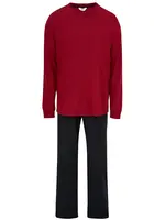 Dagi Dlhé pyžamo  antracitová / bordová