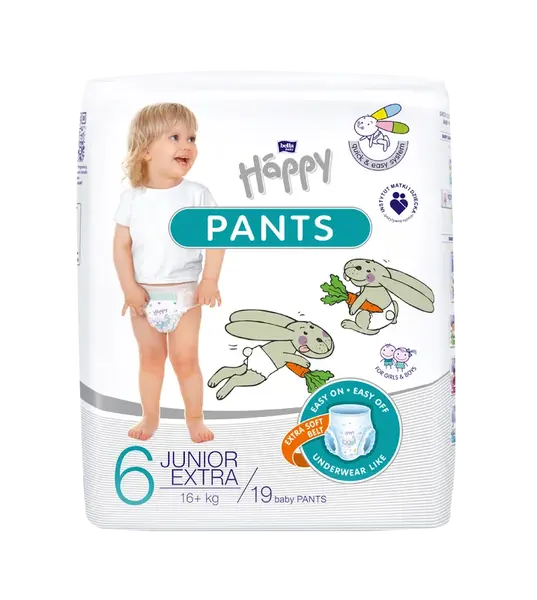 HAPPY Pants plenkové kalhotky Junior Extra 19 ks