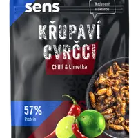 SENS Křupaví a pražení cvrčci - Chilli & Limetka 16 g