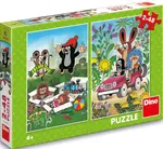 Krtek se raduje - puzzle 2x48 dílků (poškozená)