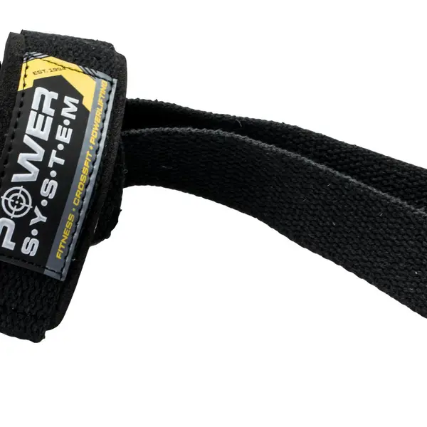POWER SYSTEM trhačky na posilování LIFTING POWER STRAPS BLACK/YELLOW One Size 2 ks