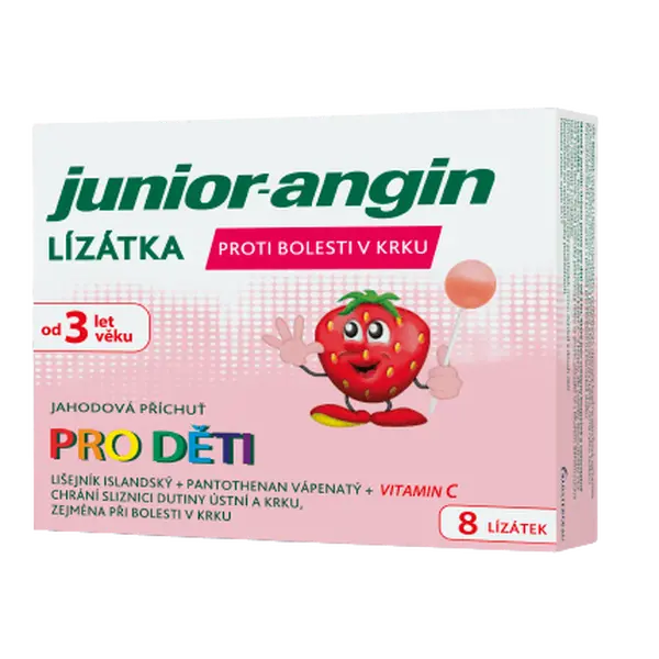 JUNIOR-ANGIN Lízátka pro děti 8 ks