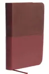 NKJV, Thinline Bible, Compact, Leathersoft, Burgundy, Red Letter, Comfort Print - Thomas Nelson