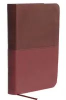 NKJV, Thinline Bible, Compact, Leathersoft, Burgundy, Red Letter, Comfort Print - Thomas Nelson