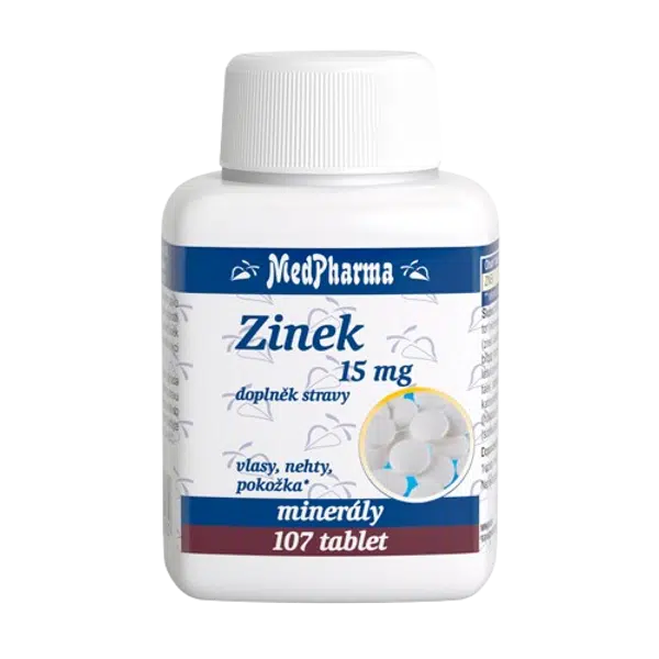 MEDPHARMA Zinek 15 mg 107 tablet