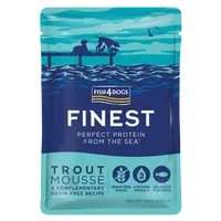 FISH4DOGS Finest Lahodná kapsička pro psy 99 % pstruh 100 g