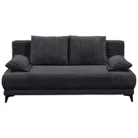 MID.YOU ROZKLÁDACÍ POHOVKA, textil, černá