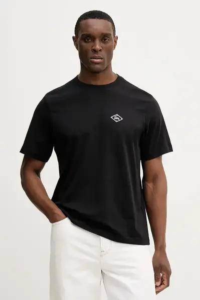 Bavlněné tričko Calvin Klein Jeans pánské, černá barva, LV04RE802G