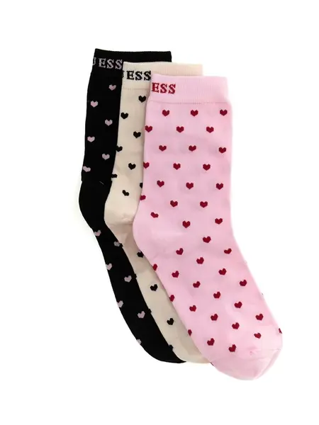 GUESS Ponožky  béžová / ružová / čierna
