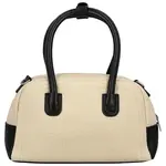Dámska kabelka do ruky krémová/čierna - Firenze Leesha