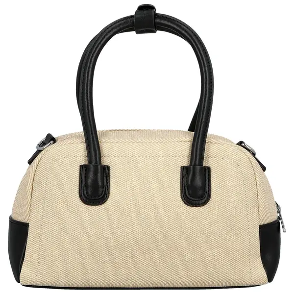 Dámska kabelka do ruky krémová/čierna - Firenze Leesha