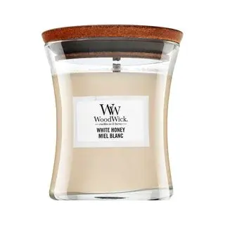 Woodwick White Honey vonná sviečka 85 g