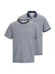 Jack & Jones Premium Tričko 'JPRBLUALVES'  námornícka modrá / biela