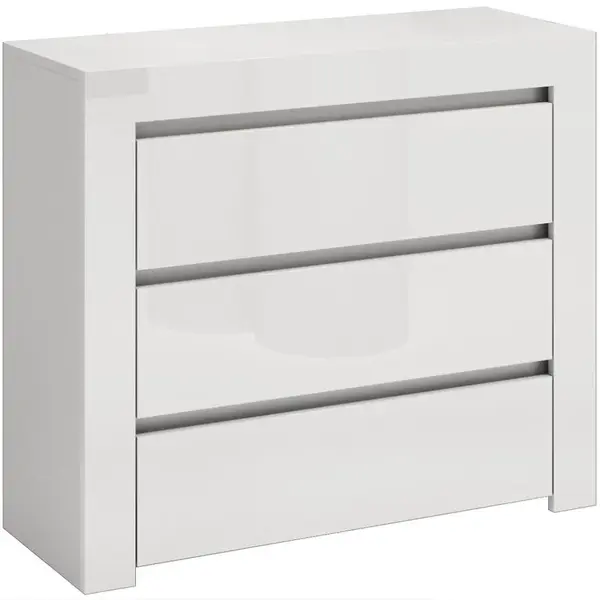 Komoda Deko D3 Bílý Lesk