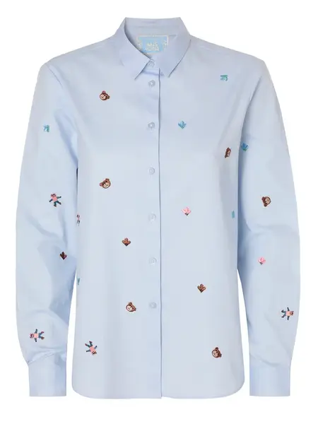 TATUUM Blúzka 'EDINA'  svetlomodrá / zmiešané farby