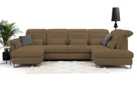 Sedací souprava Giovani do U - látka Wind Provedení: Levá U, Nožičky: Nožičky kovové - chrom, látka: Wind 22