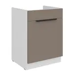 Spodní skříňka pod dřez Aria 60 ZL 1S BB - Premium Box Barva korpusu: Bílá, Barva dvířek: TA - Sandgrau AFM