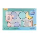 CANPOL BABIES První set chrastítek s kousátky pastel 4 ks