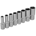 Sada nástrčných klíčů prodloužených, 1/2”, STALCO, set 8 ks