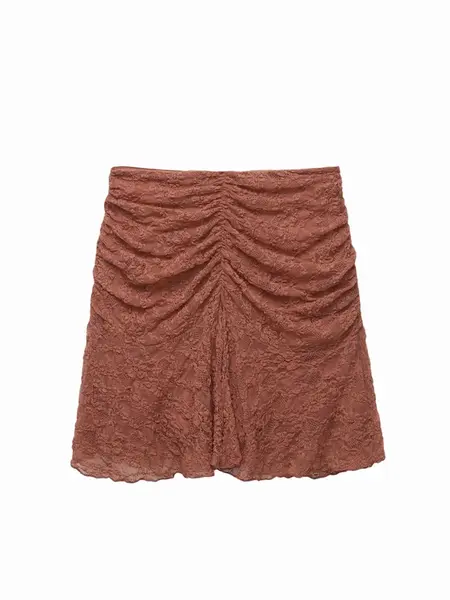 Pull&Bear Sukňa  hrdzavo červená