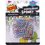 TOTO Sponka kancelářská pruhovaná 40 ks, 28 mm
