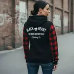 Dámská moto mikina W-TEC Black Heart Ramforge Lady červeno-černá XL