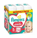 Pampers Pants vel. 5 Monthly Pack 11–17 kg plenkové kalhotky 152 ks