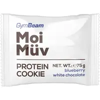 GymBeam MoiMüv Protein Cookie proteinová sušenka příchuť Blueberry & White Chocolate 75 g