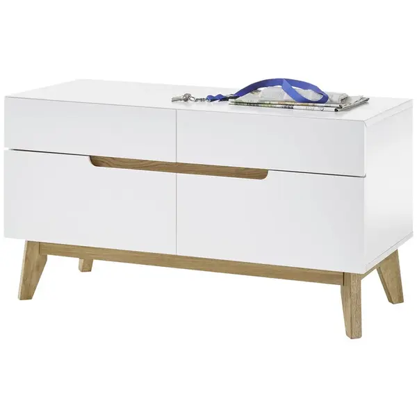 Livetastic LAVICE S BOTNÍKEM, přírodní barvy, bílá, 97/53/40 cm