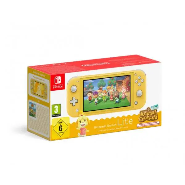 Nintendo Switch Lite Yellow + ACNH bundle