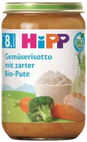 HIPP BIO Příkrm Zeleninové rizoto s krůtím masem, od 8. měsíce 220 g