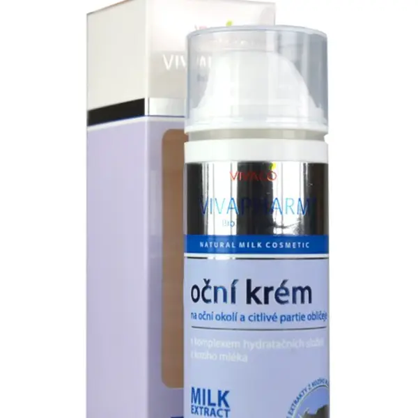 VIVAPHARM Krém na oční okolí s komplexem hydratačních složek z kozího mléka 50 ml