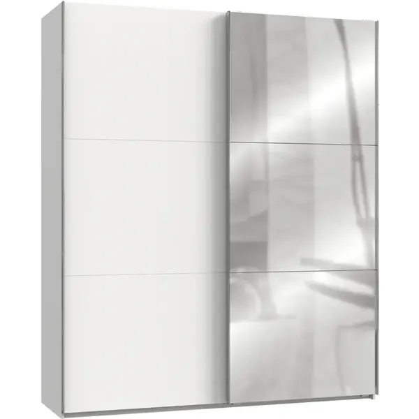 MID.YOU SKŘÍŇ S POSOUVACÍMI DVEŘMI, bílá, 200/236/65 cm