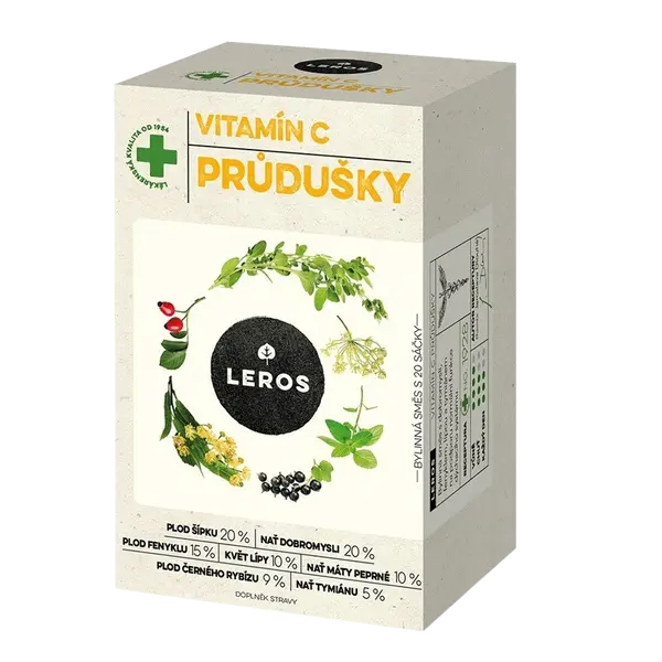 LEROS Vitamín C průdušky 20 x 1.5 g