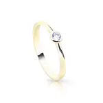 Cutie Jewellery Jemný zlatý trblietavý prsteň Z8006-10-X-1 59 mm
