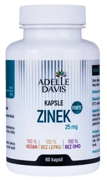 ADELLE DAVIS Zinek Forte 25 mg 60 kapslí