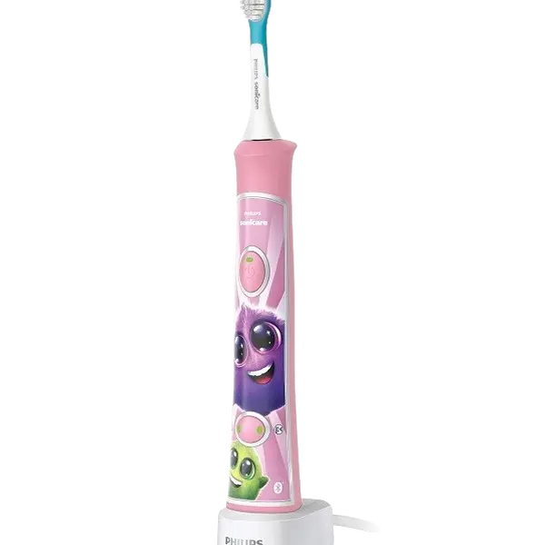 PHILIPS SONICARE Sonický elektrický zubní kartáček dětský s bluetooth růžový HX6352/42