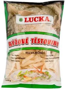 LUCKA Těstoviny penne rýžové bezlepkové 300 g